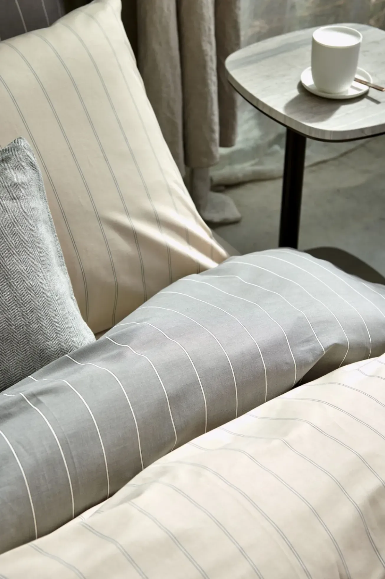 Bath & Living Vandyck Duvet cover HOME Puglia Gray 140x220 cm (percale cotton)