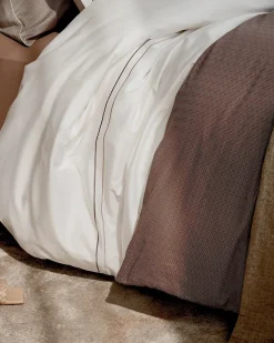 Bath & Living Vandyck Duvet cover HOME Milano 140x220 cm, color Taupe (satin cotton)