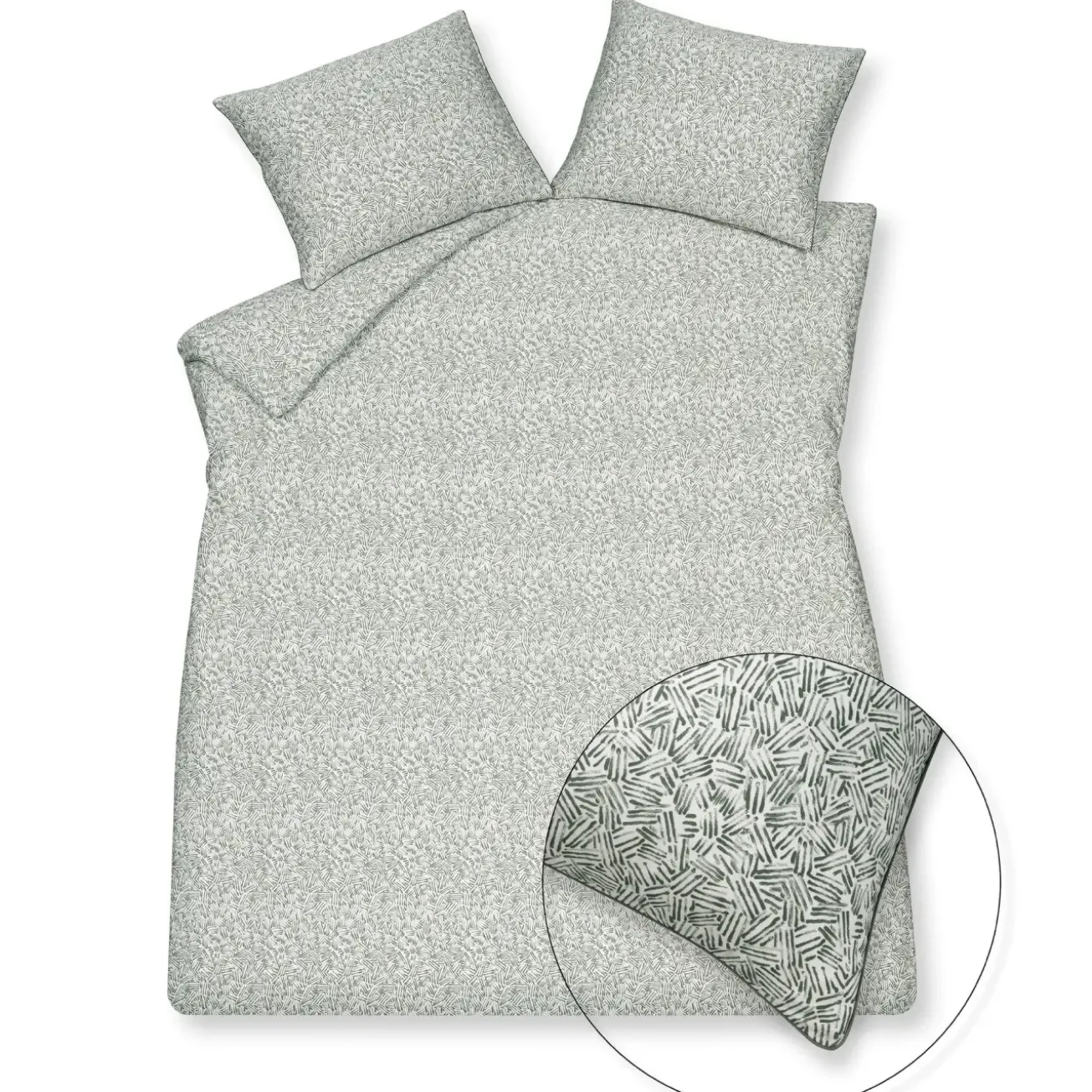 Bath & Living Vandyck Duvet cover HOME 93 Sage green 140x220 cm (HCSA22193)