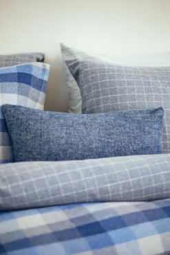 Bath & Living Vandyck Duvet cover MALMO Coolgrey 240x220 cm (flannel)