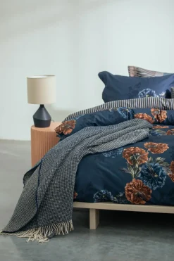 Bath & Living Vandyck Duvet cover MIDNIGHT HOUR Blue Ink 200x220 cm (satin cotton)