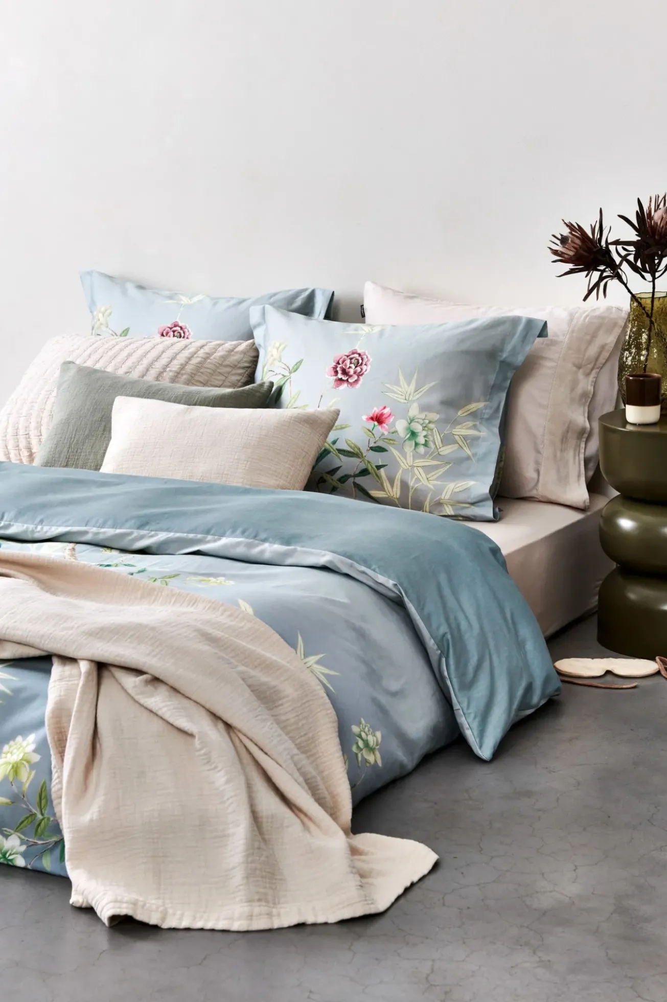 Bath & Living Vandyck Duvet cover POSITIVITY Pearl Blue 200x220 cm (SAM123107)