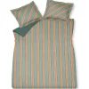 Bath & Living Vandyck Duvet cover PREPPY STRIPE Smoke Green 140x220 cm (satin cotton)