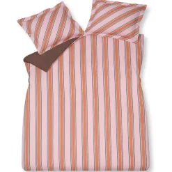 Bath & Living Vandyck Duvet cover PREPPY STRIPE Pink 140x220 cm (satin cotton)