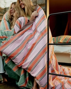 Bath & Living Vandyck Duvet cover PREPPY STRIPE Pink 140x220 cm (satin cotton)