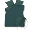 Bath & Living Vandyck Duvet cover PURE 07 Dark Green 240x220 cm (linen / satin cotton) PRSA17207