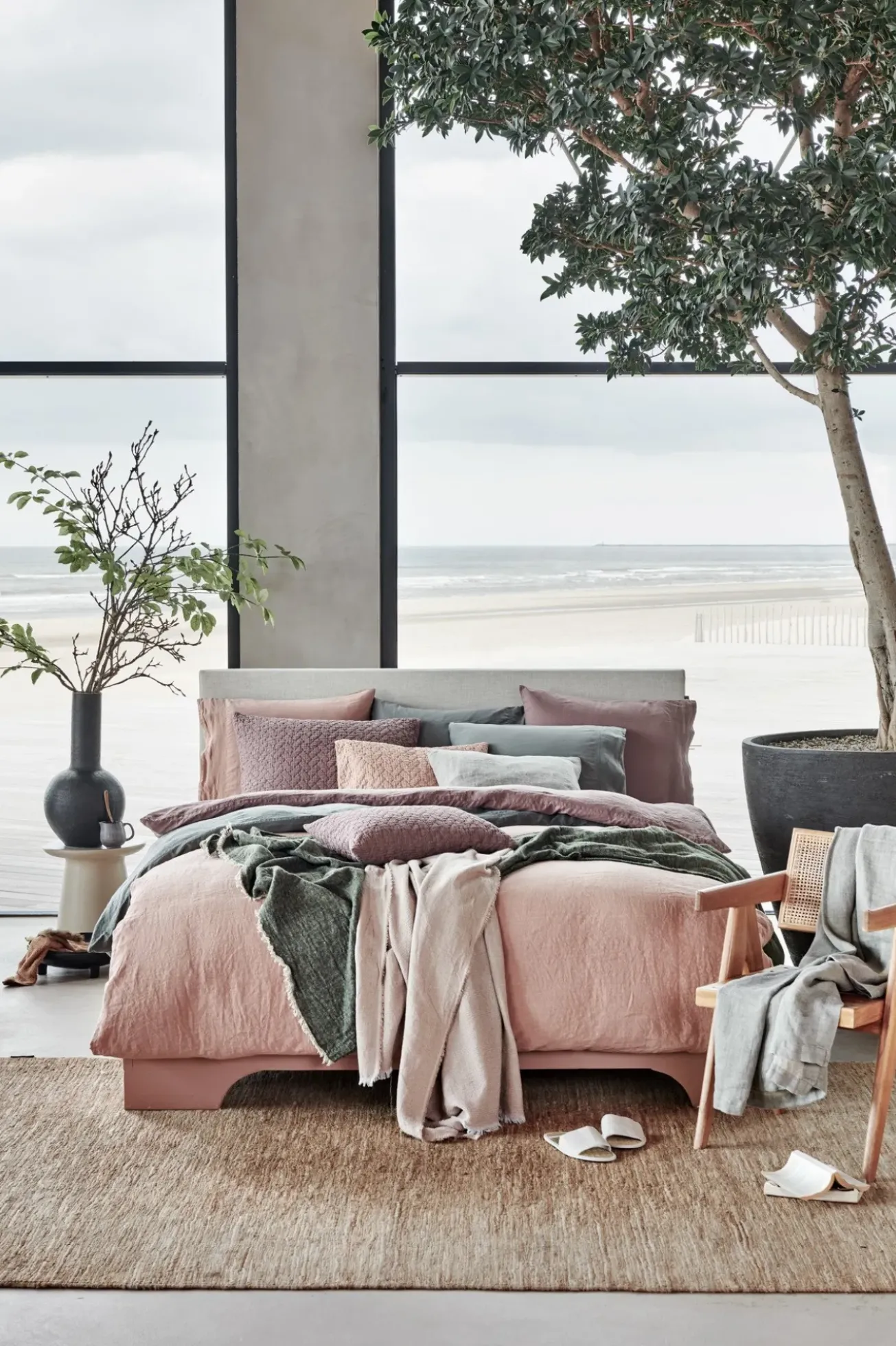 Bath & Living Vandyck Duvet cover PURE 07 Toffee 200x220 cm (linen / satin cotton) PRSA17207