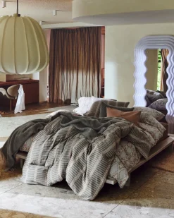 Bath & Living Vandyck Duvet cover PURE 73 stone 200x220 cm