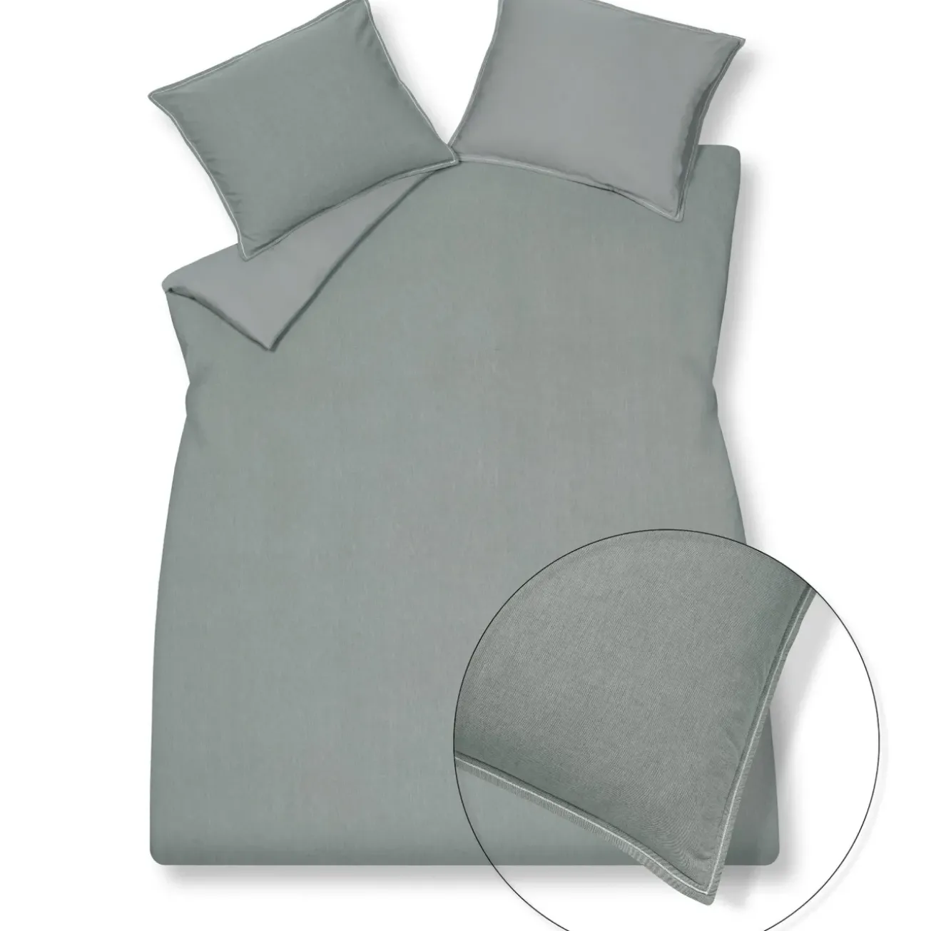 Bath & Living Vandyck Duvet cover PURE 47 Steelgrey 140x220 cm (chambray cotton) PRSA20247