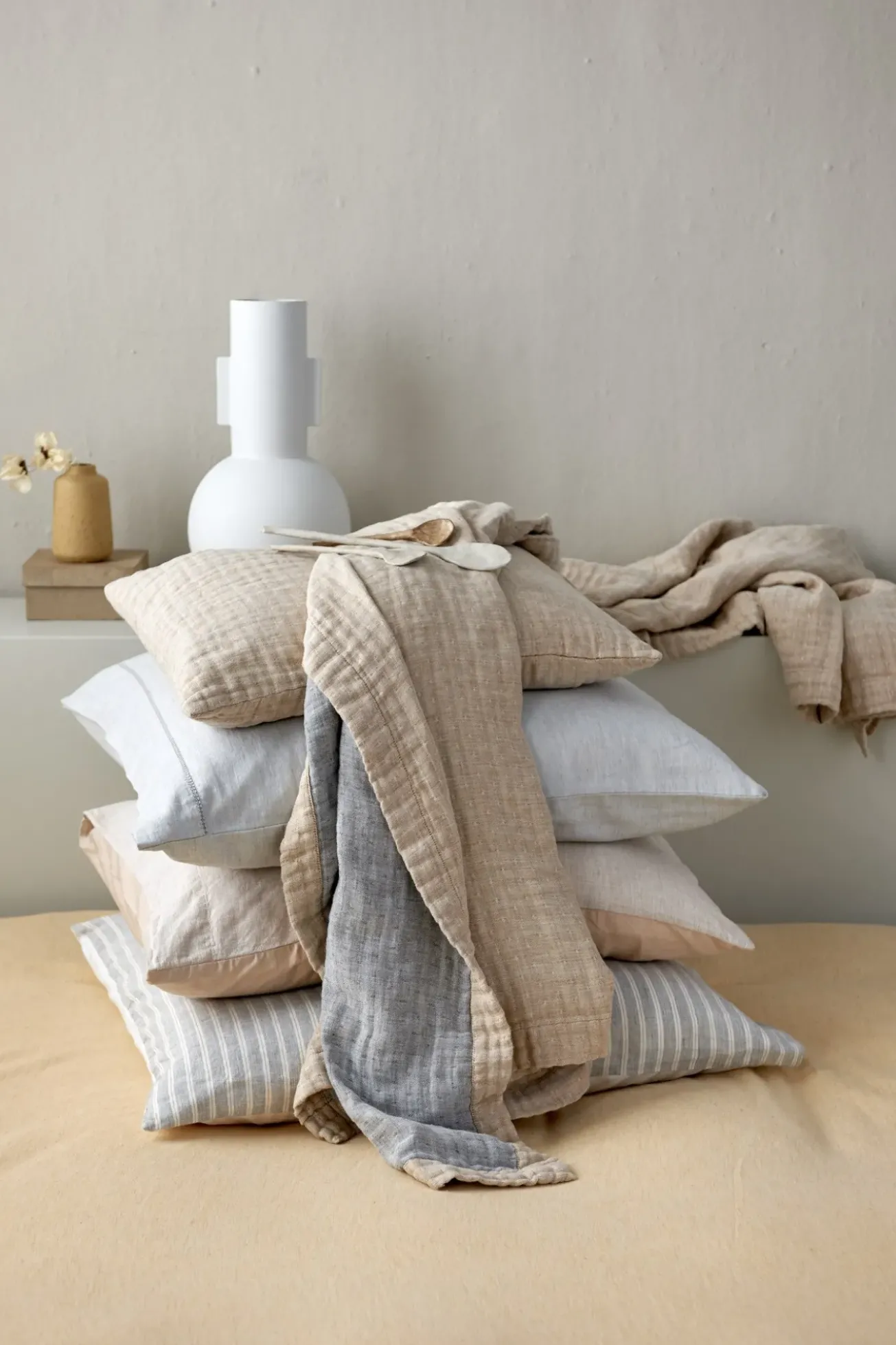 Bath & Living Vandyck Duvet cover PURE 40 Light Honey 200x220 cm (linen / cotton) PRSA20140