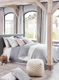 Bath & Living Vandyck Duvet cover PURE 27 Stone 240x220 cm (linen / cotton) PRSA19127