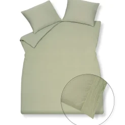 Bath & Living Vandyck Duvet cover PURE 07 Light Olive 140x220 cm (linen / satin cotton) PRSA17207