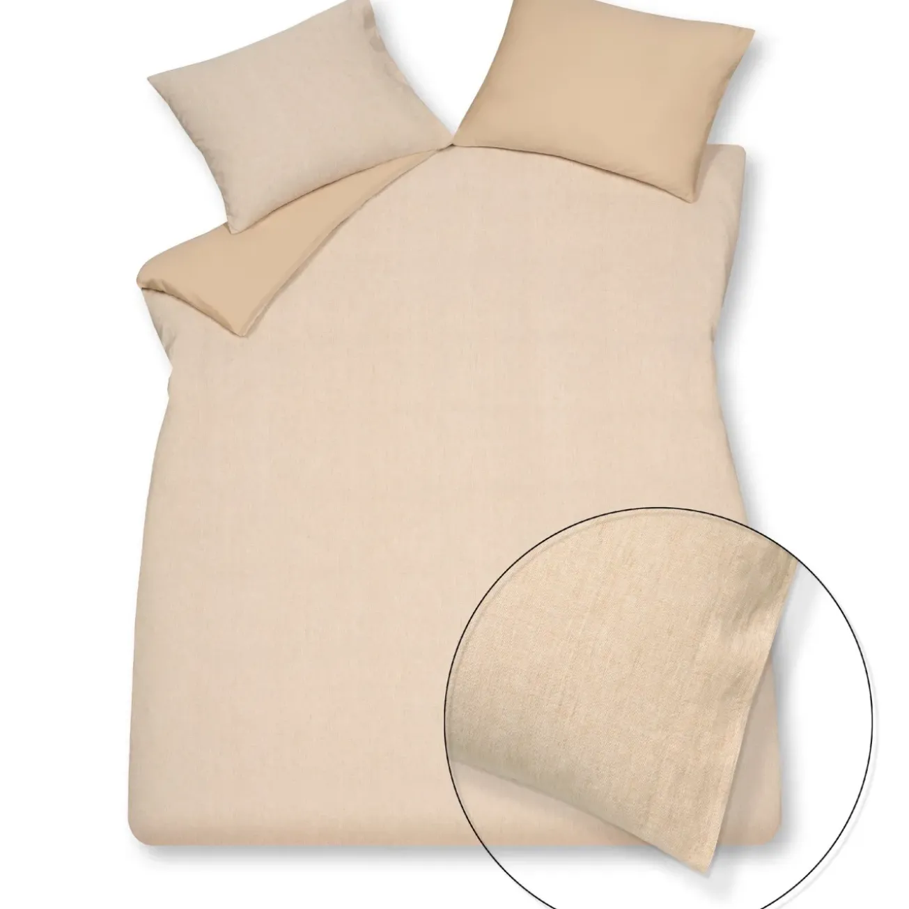 Bath & Living Vandyck Duvet cover PURE 41 Light Honey 140x220 cm (linen / cotton) PRSA20141