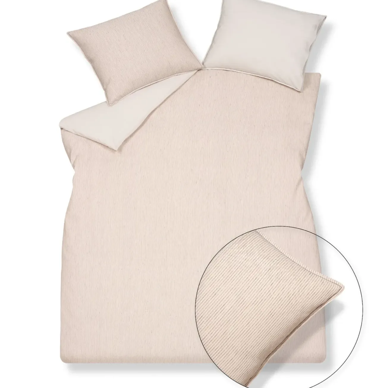 Bath & Living Vandyck Duvet cover PURE 27 Stone 200x220 cm (linen / cotton) PRSA19127
