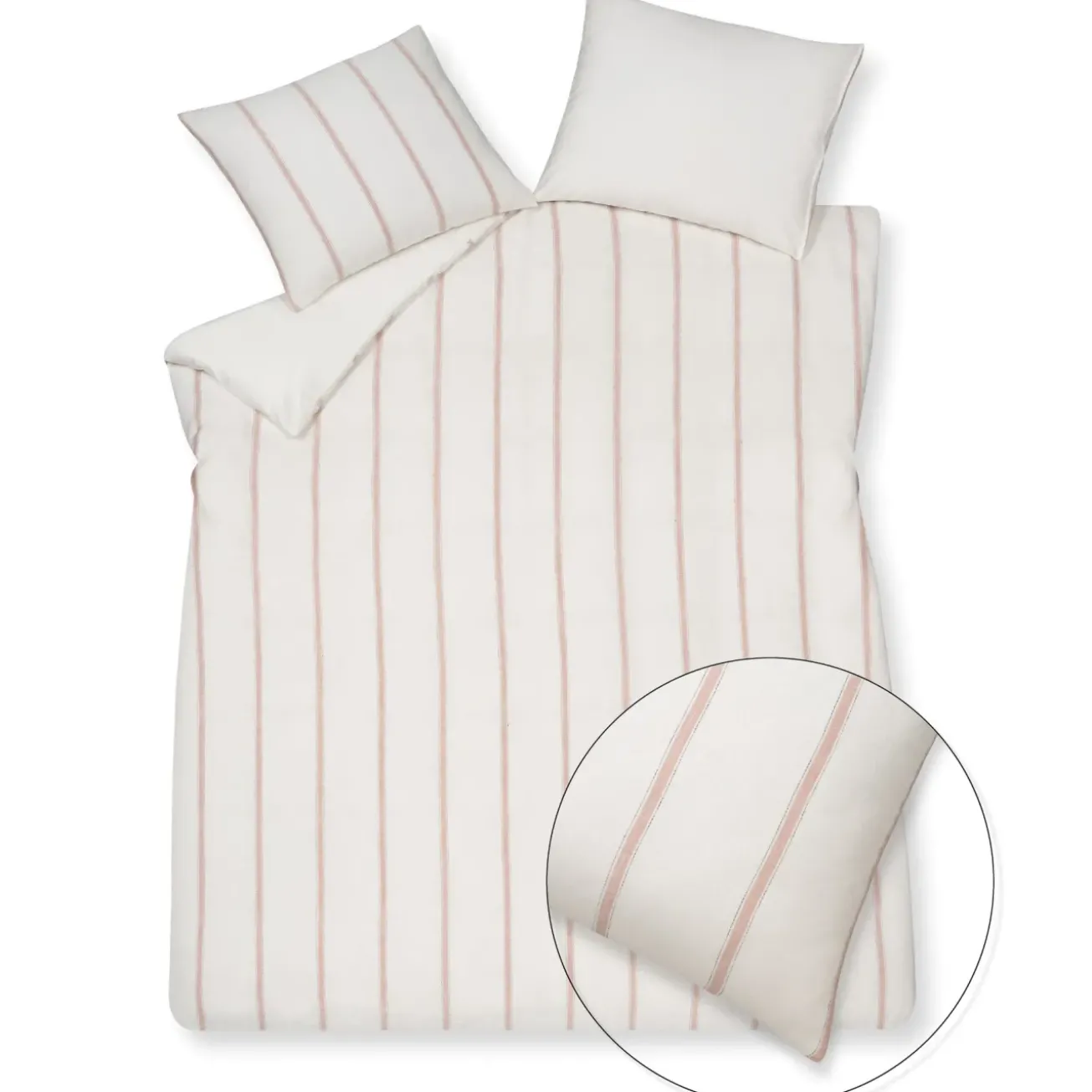 Bath & Living Vandyck Duvet cover PURE 77 Off White 140x220 cm (linen/cotton)