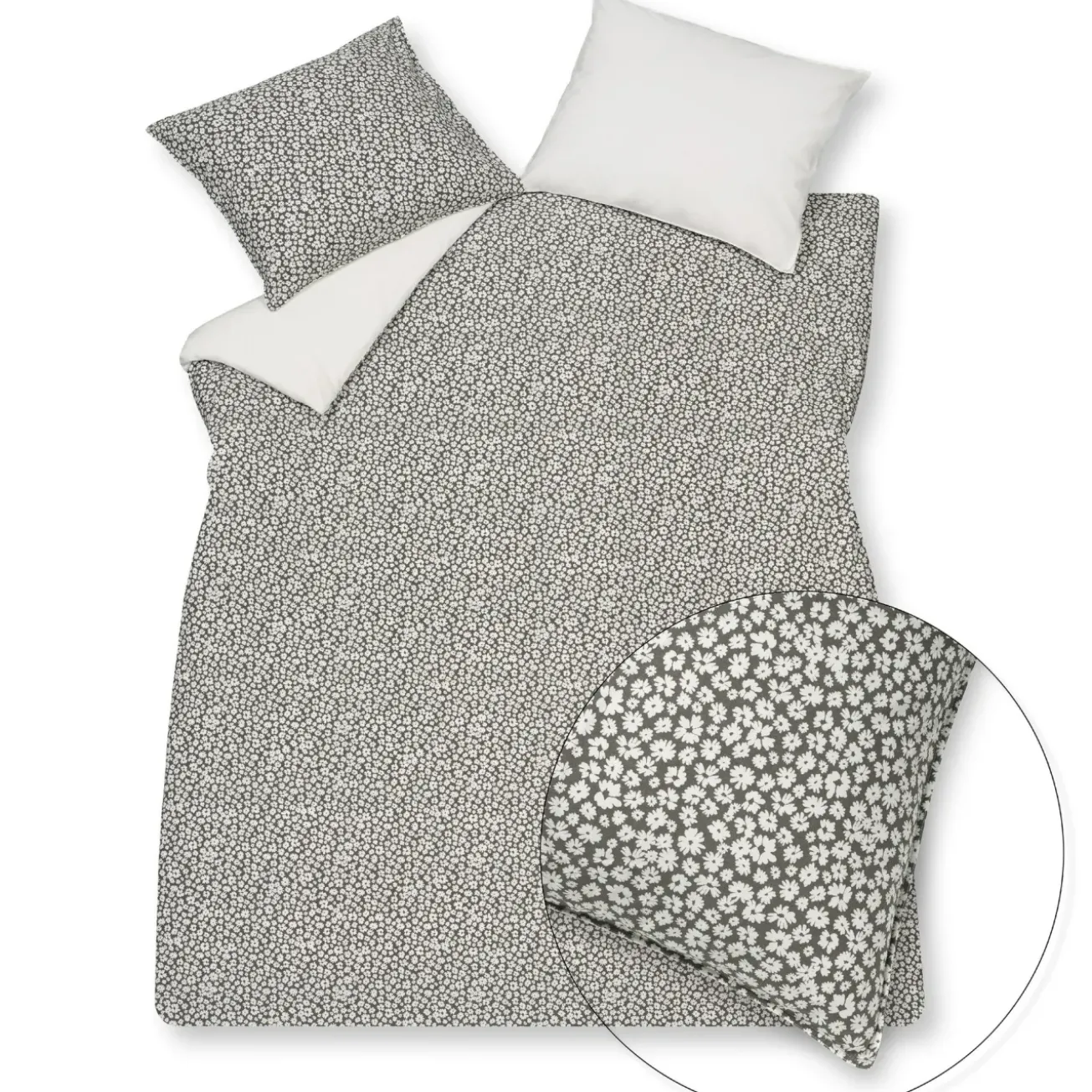 Bath & Living Vandyck Duvet cover PURE 53 Anthracite 240x220 cm (percale cotton) PRSA21153