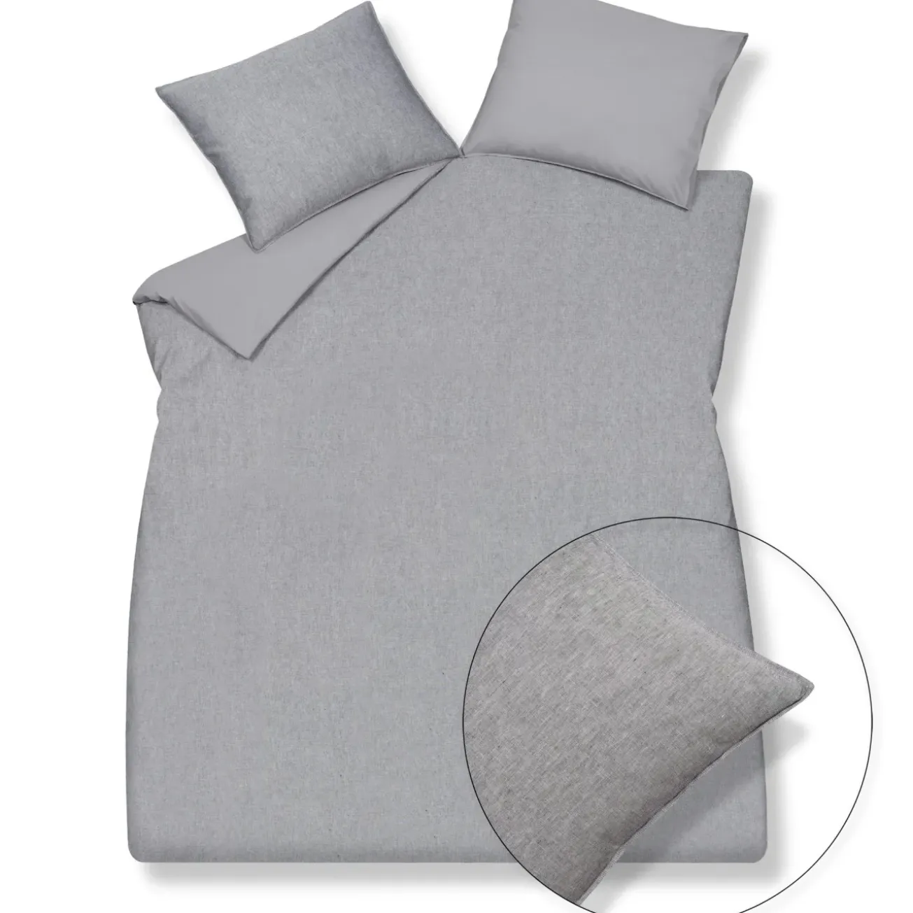 Bath & Living Vandyck Duvet cover PURE 29 Gray 200x220 cm (linen / cotton) PRSA19129
