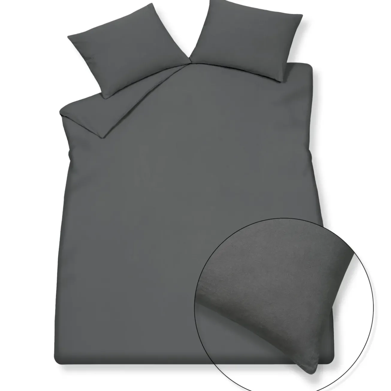 Bath & Living Vandyck Duvet cover PURE 66 Off Black 200x220 cm (hemp / cotton)