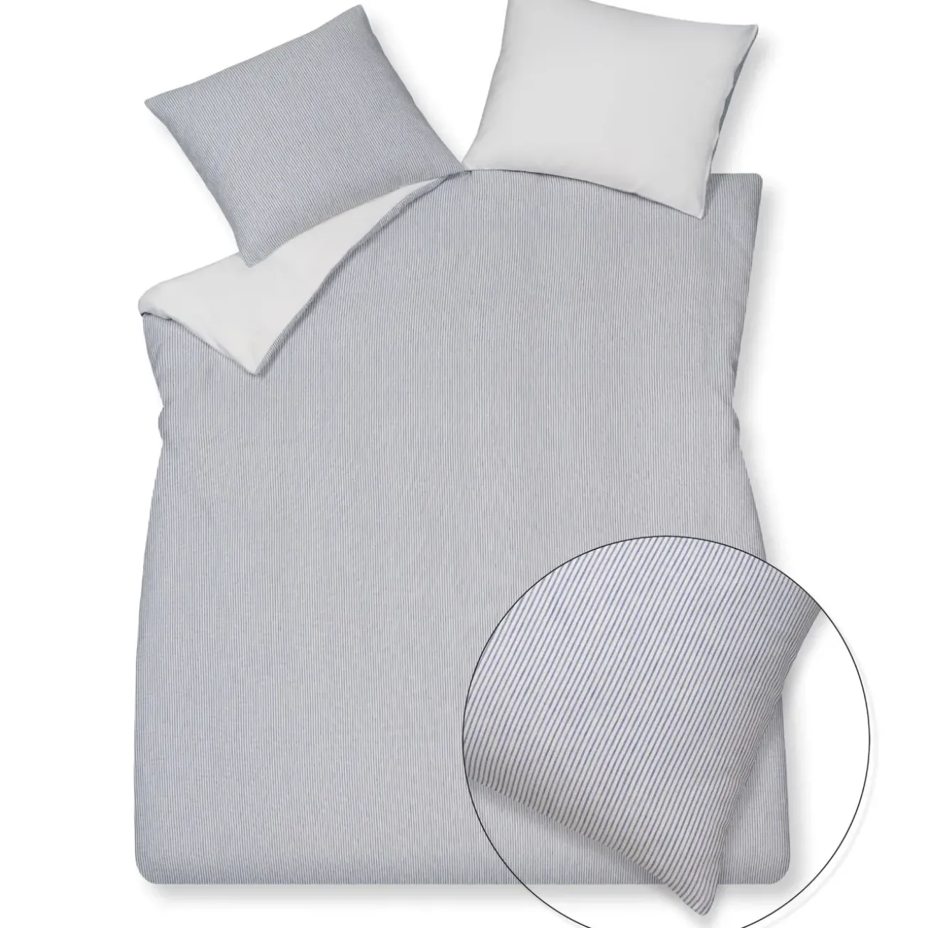 Bath & Living Vandyck Duvet cover PURE 76 Navy 240x220 cm (linen/cotton)