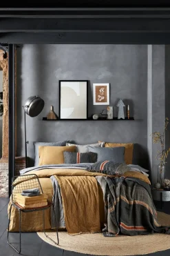 Bath & Living Vandyck Duvet cover PURE 07 Cool Gray 240x220 cm (linen / satin cotton) PRSA17207