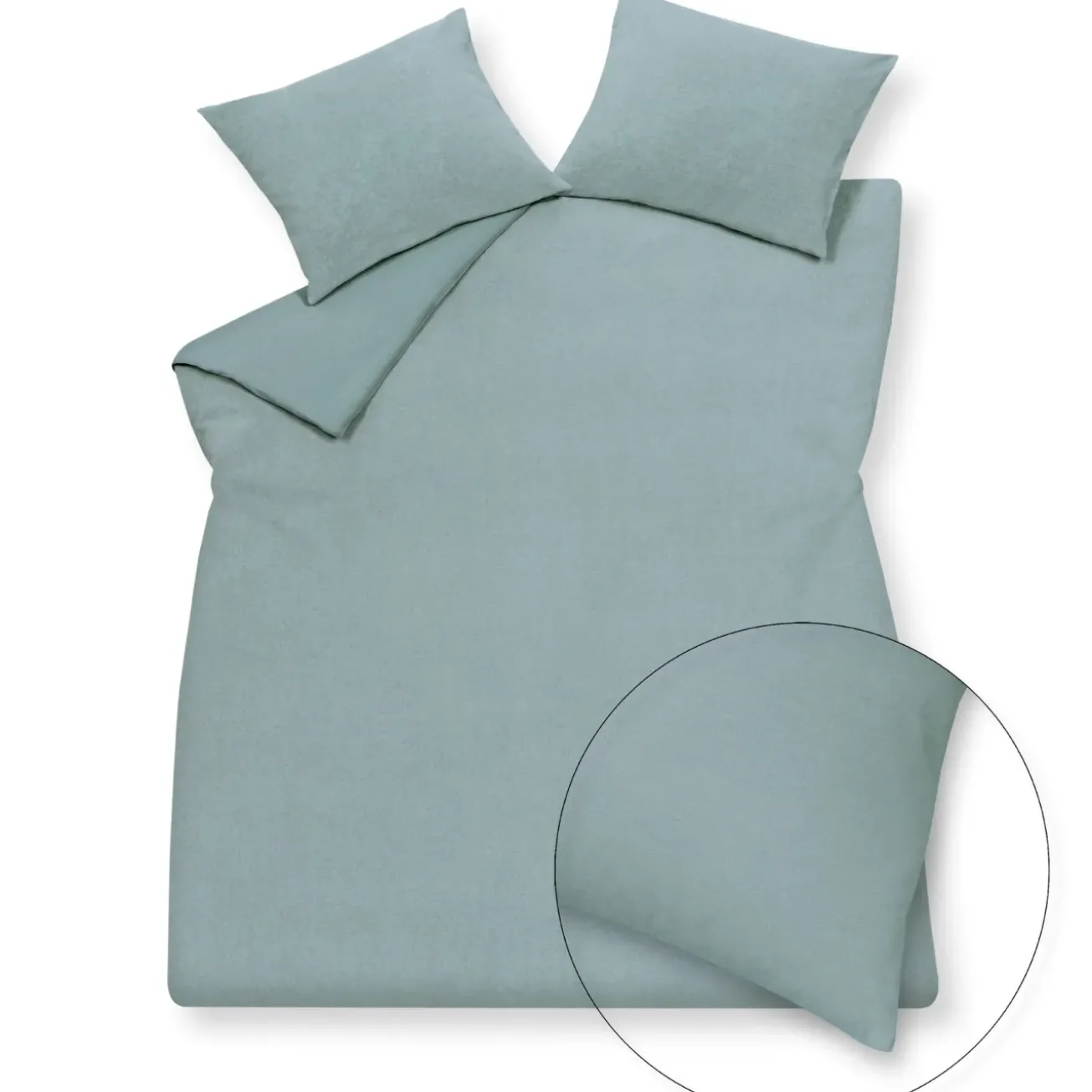 Bath & Living Vandyck Duvet cover PURITY 79 Pearl Blue 240x220 cm (linen / cotton) PUCO16179