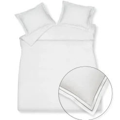 Bath & Living Vandyck Duvet cover PURITY Naples 140x220 cm, color Off Black (satin cotton)