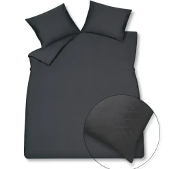 Bath & Living Vandyck Duvet cover PURITY Monaco Off Black 200x220 cm (satin cotton)