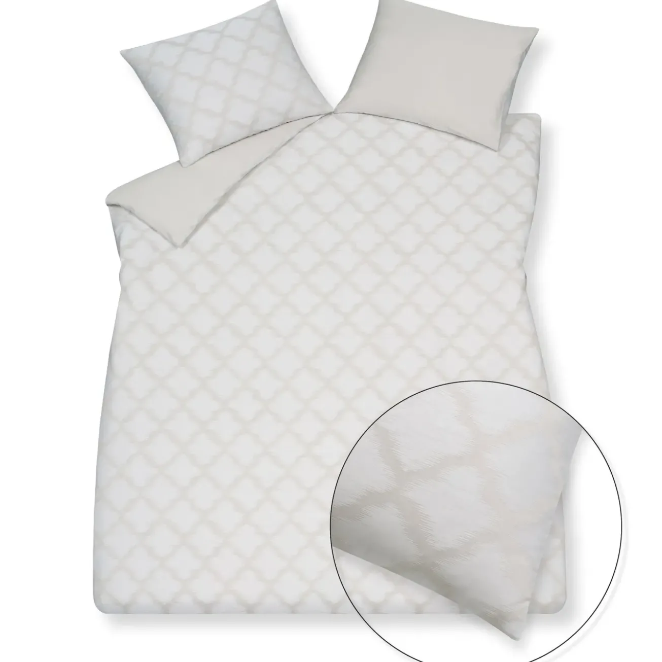 Bath & Living Vandyck Duvet cover PURITY Napoli Cream tan 240x220 cm (PUSA23103)