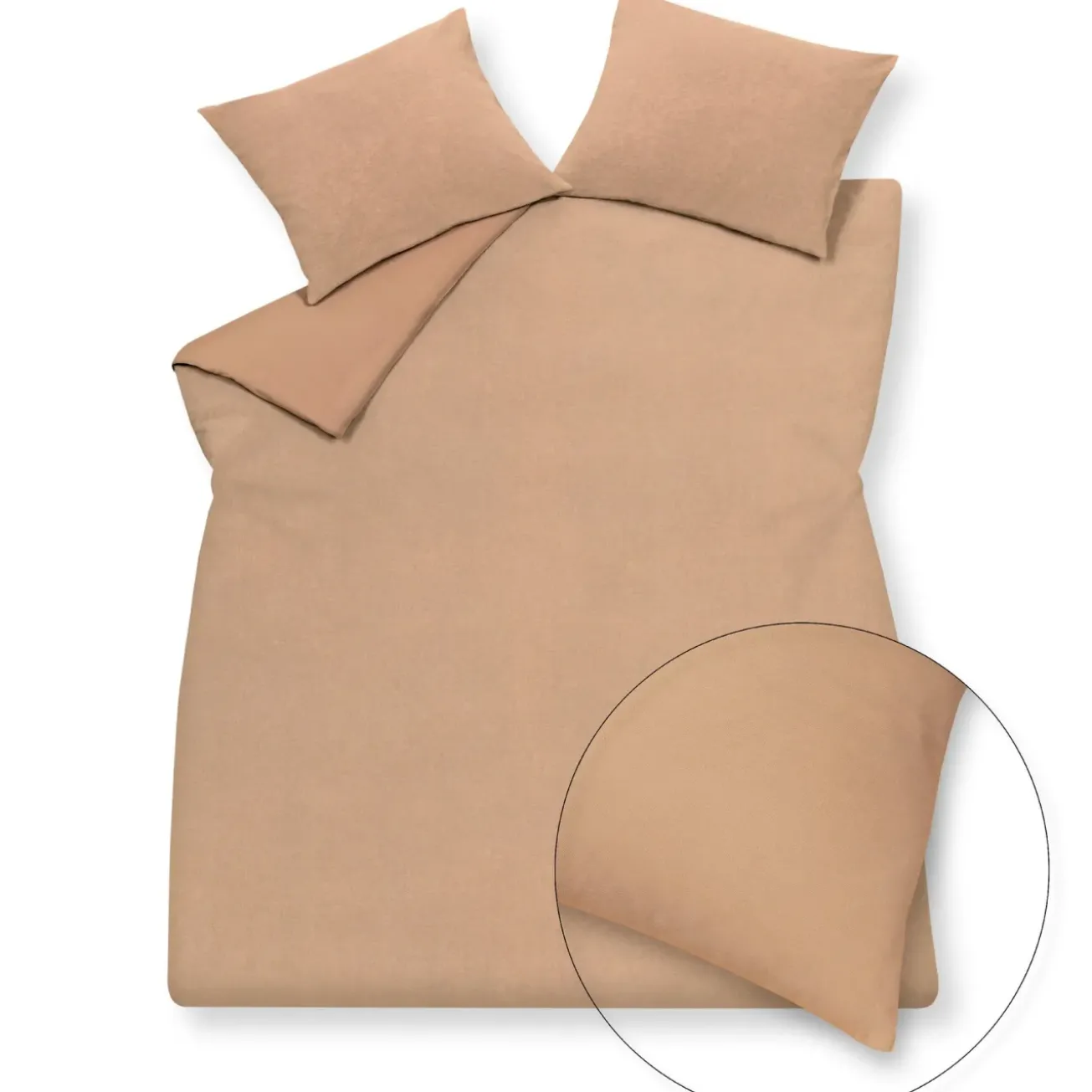 Bath & Living Vandyck Duvet cover PURITY 79 Praline 200x220 cm (linen / cotton) PUCO16179