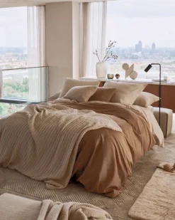 Bath & Living Vandyck Duvet cover PURITY Monaco Caramel 240x220 cm (satin cotton)