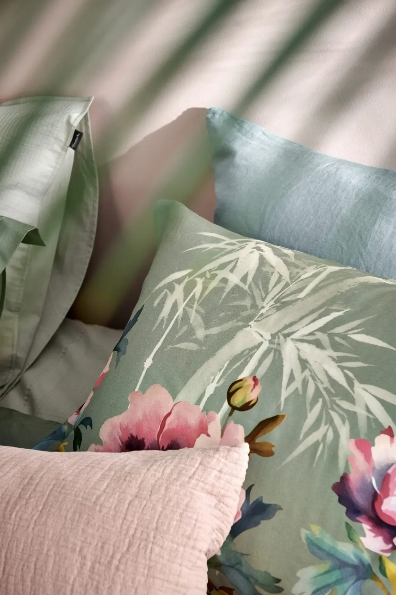 Bath & Living Vandyck Duvet cover PURITY 79 Pearl Blue 140x220 cm (linen / cotton) PUCO16179