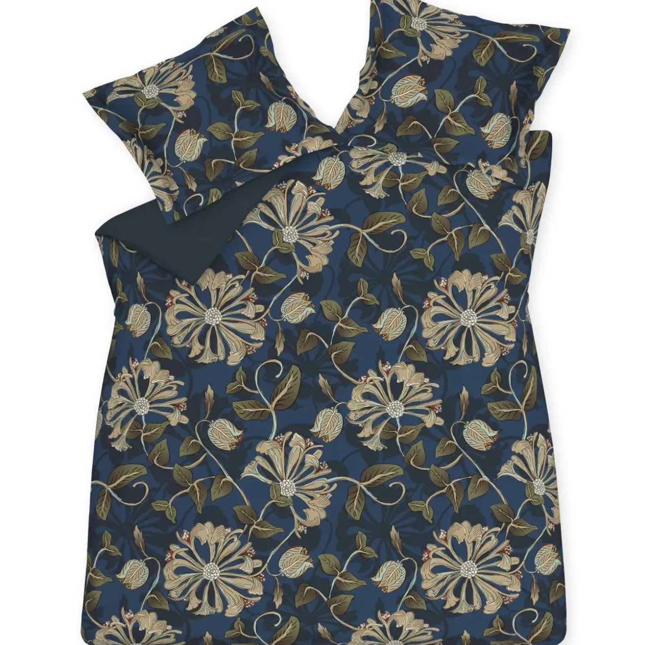 Bath & Living Vandyck Duvet cover SKY NIGHT Blue Ink 140x220 cm (satin cotton)