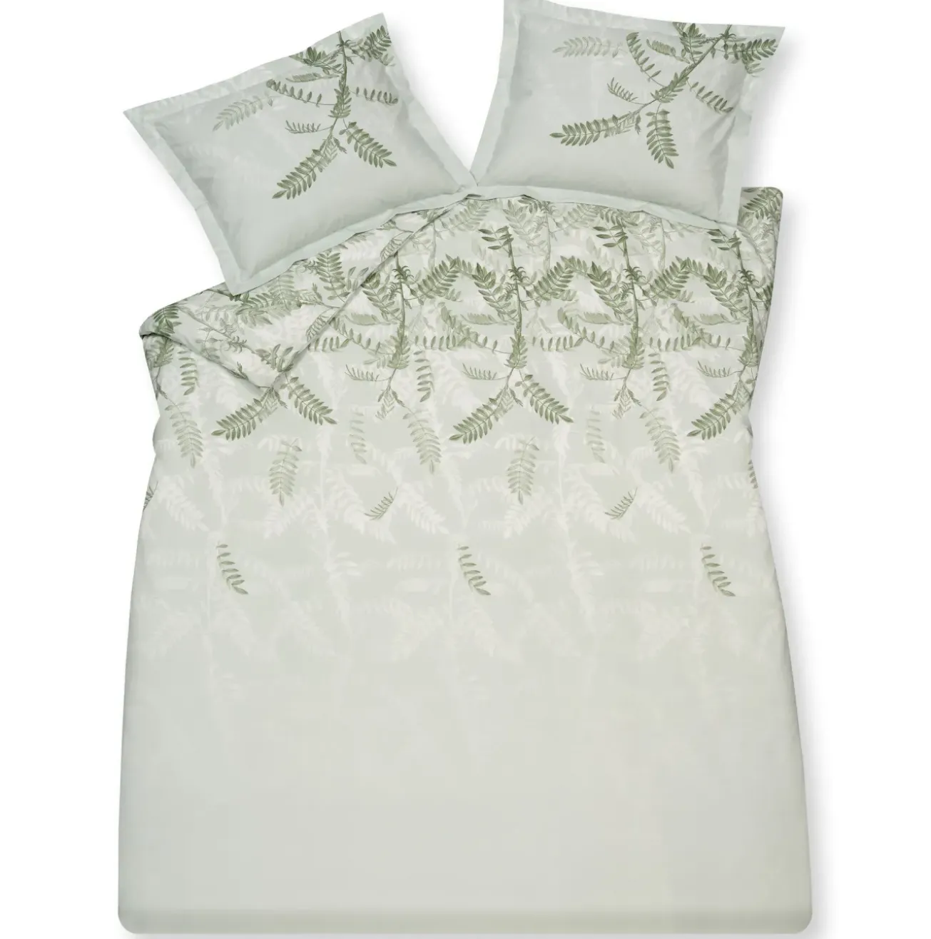 Bath & Living Vandyck Duvet cover SOFT LEAVES Smoke Green 200x220 cm (cotton) CLBB21101