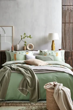 Bath & Living Vandyck Duvet cover VICTORIA Smoke Green 140x220 cm (satin) SASA21104