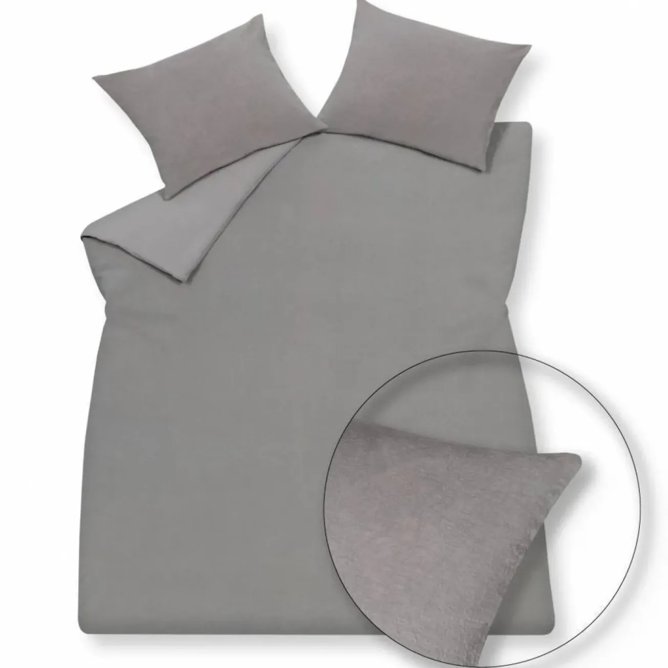 Bath & Living Vandyck Duvet PURITY 79 Grey 200 x 200/220 cm (linen)