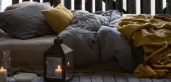 Bath & Living Vandyck Duvet PURITY 79 Grey 200 x 200/220 cm (linen)