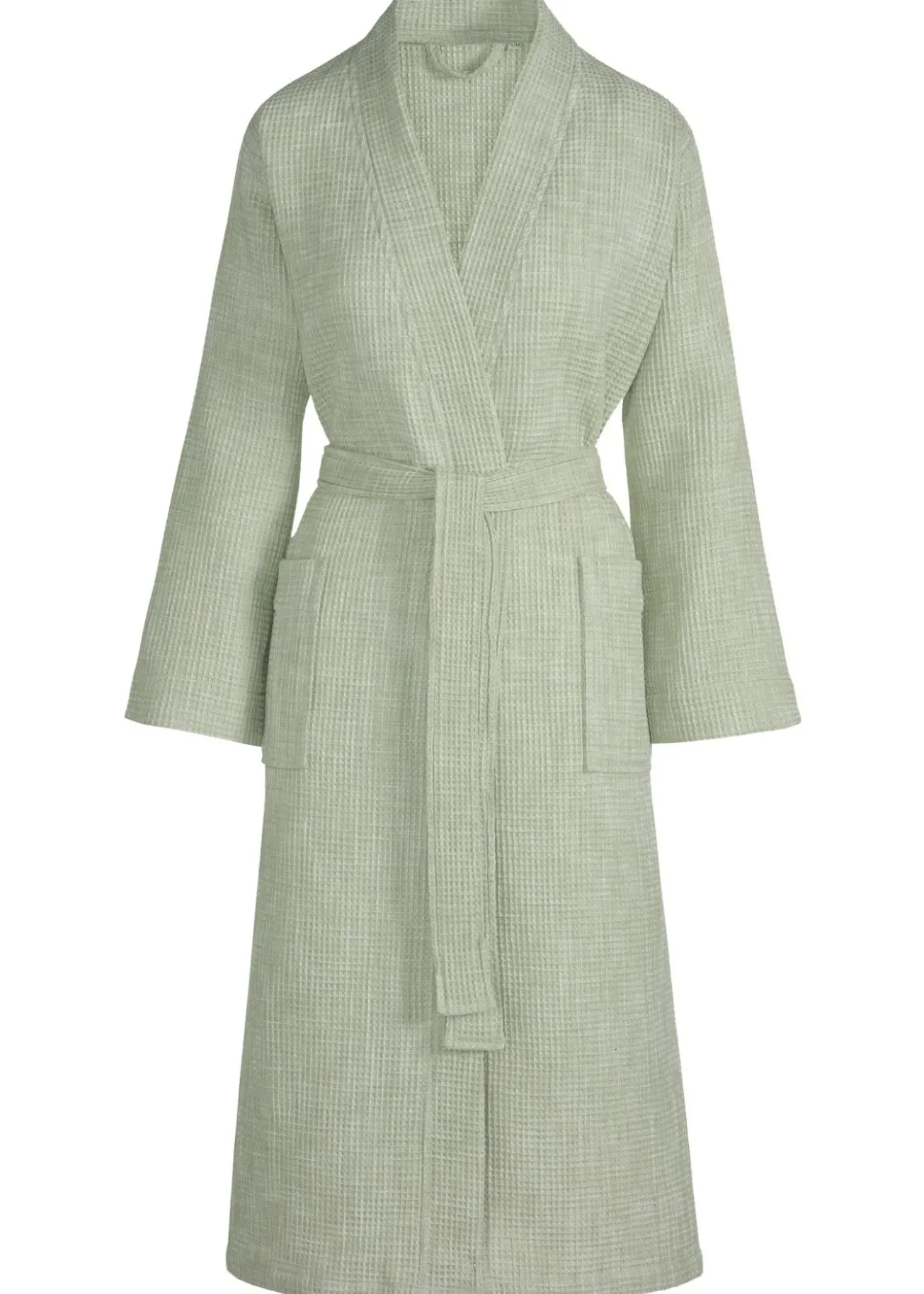 Bath & Living Vandyck EVELYN waffled bathrobe Light Olive (BAVE20201)