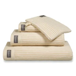 Bath & Living Vandyck Guest towel HOME Petit Ligne Bleached Sand (BAKC15101) set/6 pieces