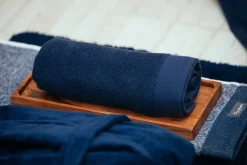 Bath & Living Vandyck Guest towel HOME collection Uni Blue Ink (BAKC13202) set/6 pieces