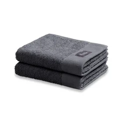 Bath & Living Vandyck Guest towel HOME collection Uni Off Black (BAKC13202) set/6 pieces