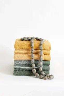 Bath & Living Vandyck Guest towel HOME Mouliné Olive (BAKC18201) set/6 pieces
