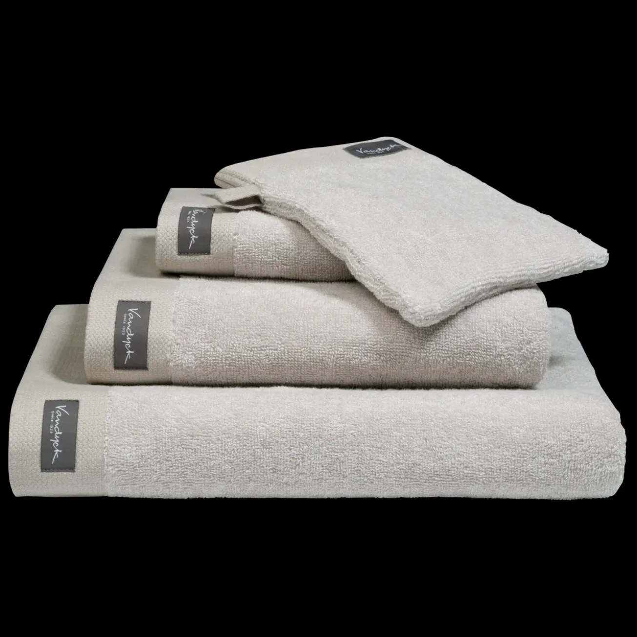 Bath & Living Vandyck Guest towel HOME Mouliné White (BAKC18201) set/6 pieces