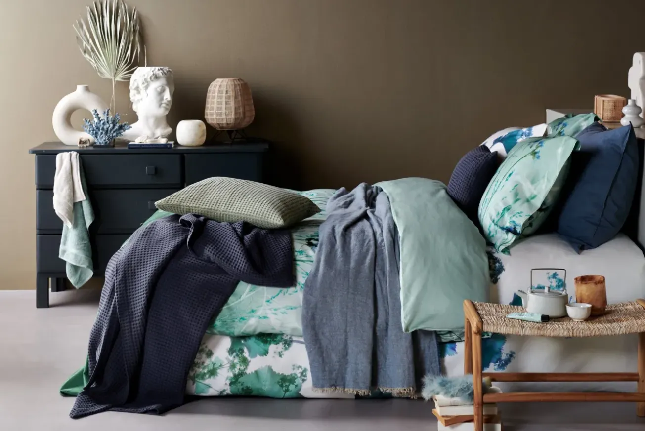 Bath & Living Vandyck HOME Pique cushion cover 40x55 cm Nightblue (BLMK16101)