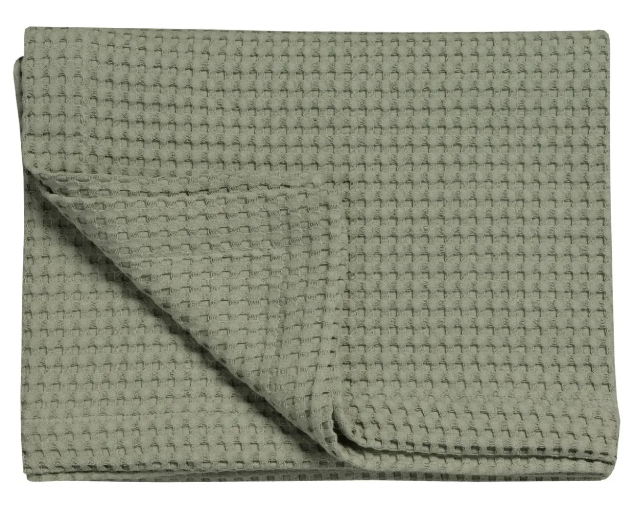 Bath & Living Vandyck HOME Pique waffle blanket 160x250 cm Light Olive (BLMK16101)