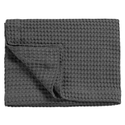 Bath & Living Vandyck HOME Pique waffle blanket 160x250 cm, Off Black