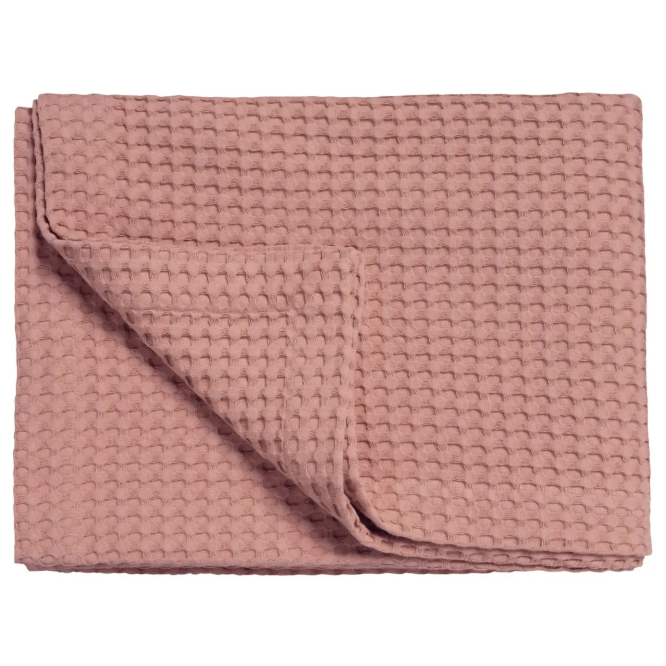 Bath & Living Vandyck HOME Pique waffle blanket 160x250 cm, Ash Rose