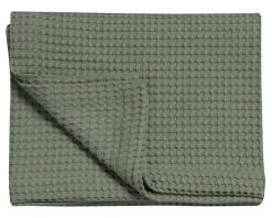 Bath & Living Vandyck HOME Pique waffle blanket 270x250 cm Earth Green (BLMK16101)