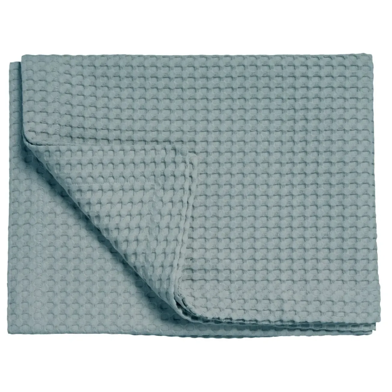 Bath & Living Vandyck HOME Pique waffle blanket 160x250 cm, Pearl Blue