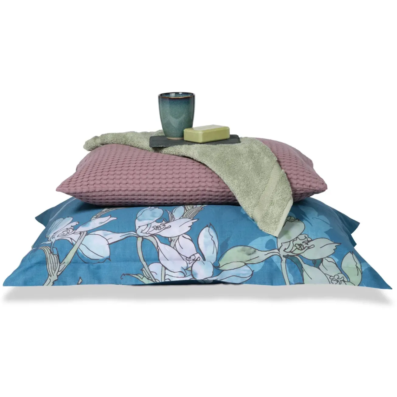 Bath & Living Vandyck HOME Pique waffle blanket 160x250 cm Moonscape (BLMK16101)