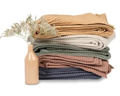 Bath & Living Vandyck HOME Pique waffle blanket 270x250 cm Brownie (BLMK16101)